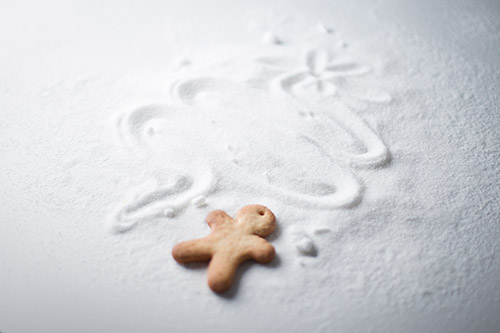 Gingerbread under Christmas tree